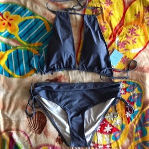 Two piece halter bikini set